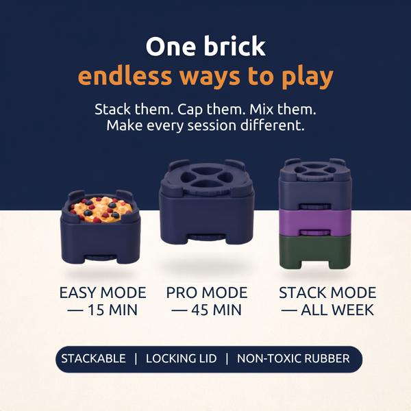 FreezBrick Tough - Jouet empilable à friandises glacées pour chiens