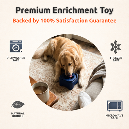 FreezBrick Tough - Jouet empilable à friandises glacées pour chiens