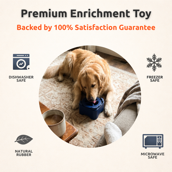 FreezBrick Tough - Jouet empilable à friandises glacées pour chiens