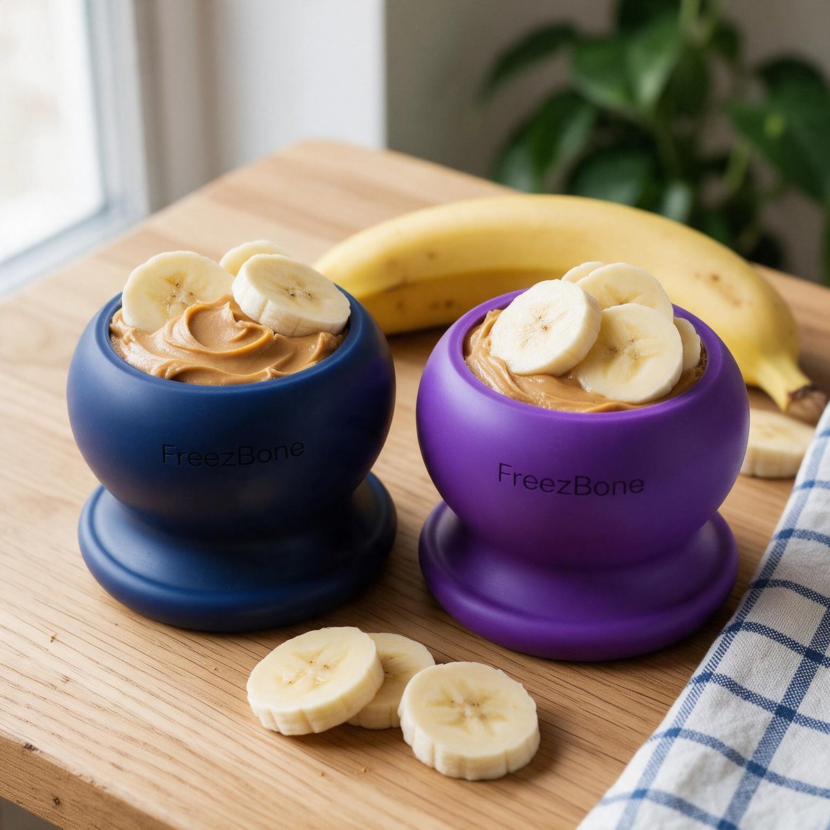 FreezBall Value Pack filled with peanut butter + banana