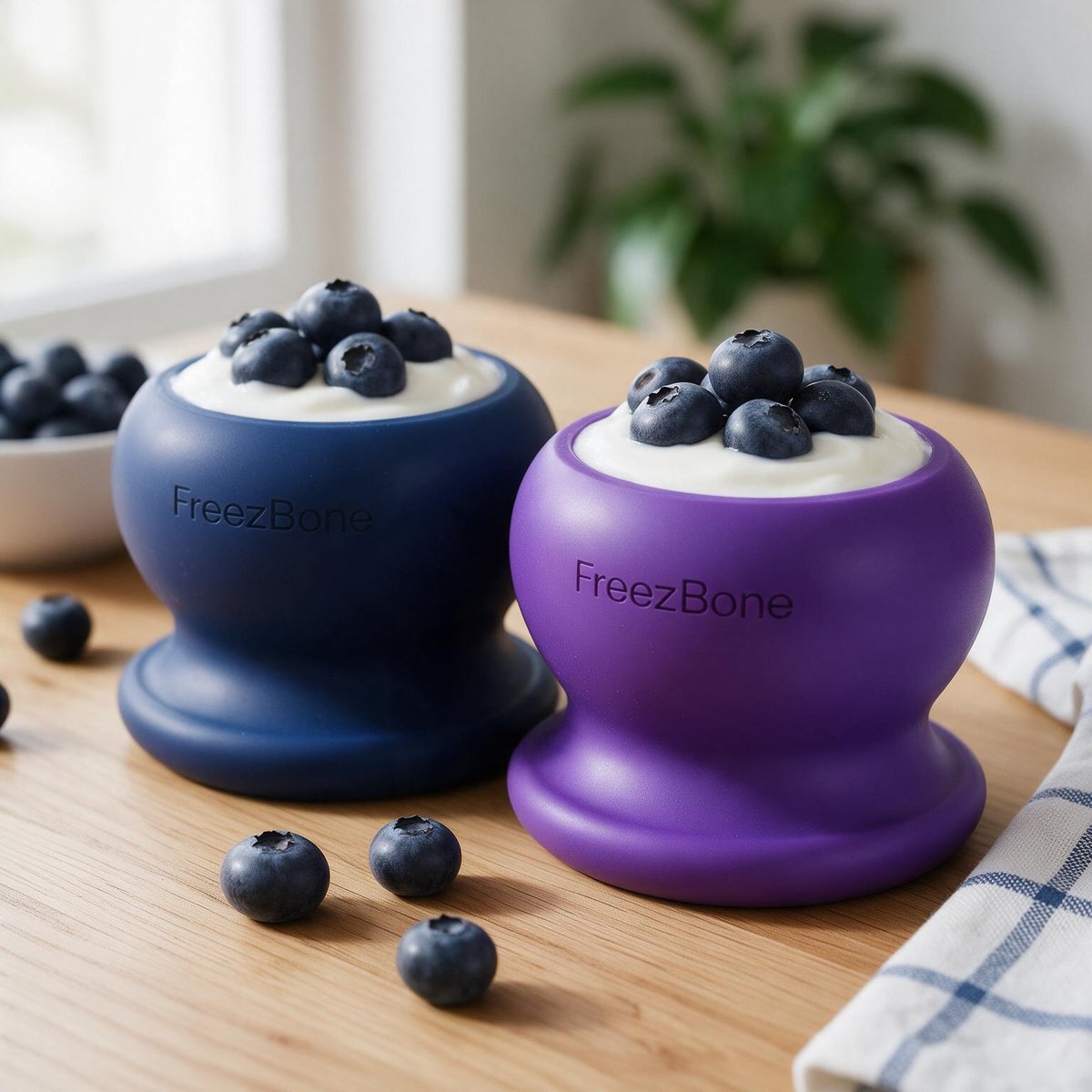 FreezBall Value Pack filled with yogurt + blueberries