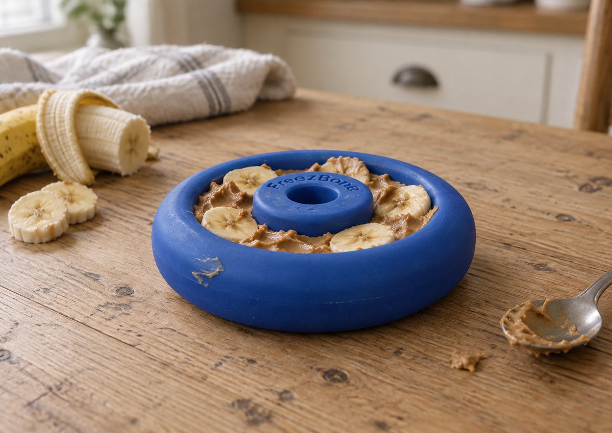 Freez Doughnut filled with peanut butter + banana